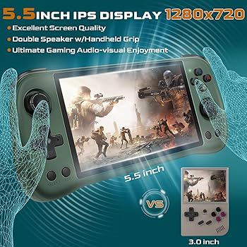その他 Powkiddy X55 Powkiddy X55 Handheld Game Console 5.5-inch RK3566 5GWF BT
